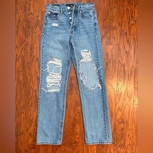 Aeropostale 90s baggy Button-Fly Light Blue Jeans